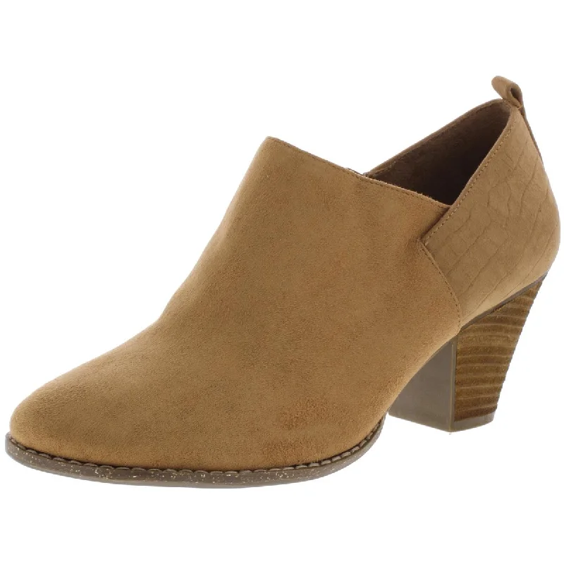 Comfortable Shoes Promotion Dr. Scholl's Shoes Womens Cuba Faux Suede Round Toe Ankle Boots