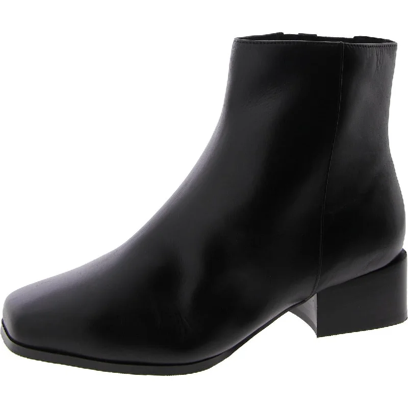 Chic & Cozy Collection Easy Spirit Womens Faux Leather Square toe Ankle Boots