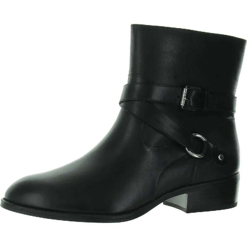 Luxury Boots Sale Lauren Ralph Lauren Womens Makalia Leather Belted Motorcycle Boots