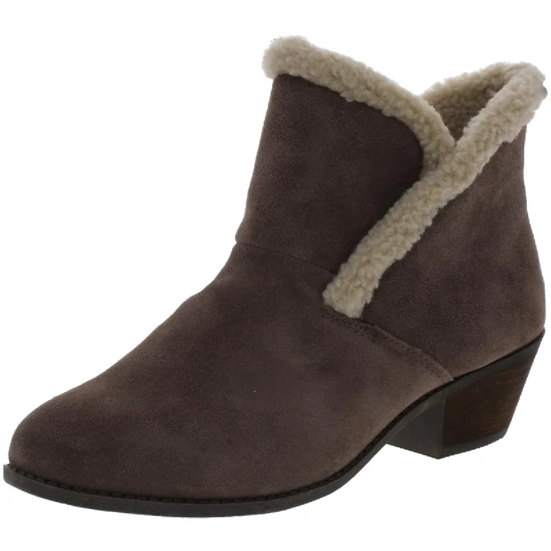 Flexible Sole Shoes Sale Me Too Womens Zanna 14 Suede Faux Fur Ankle Boots