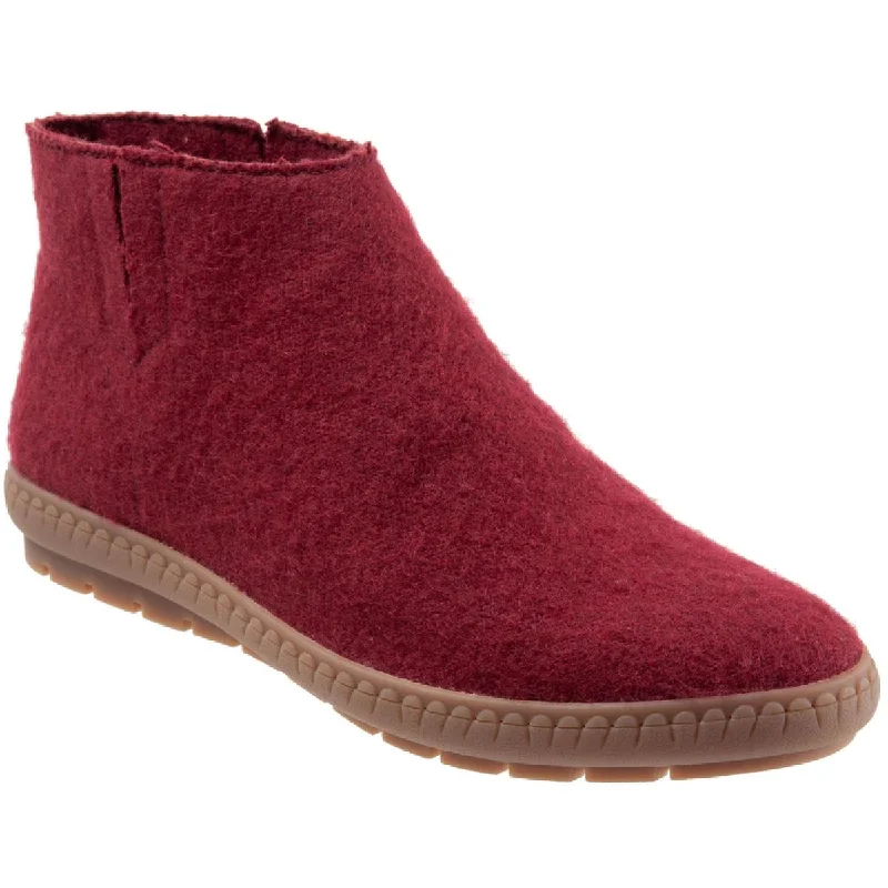 The Latest Trends SoftWalk Womens Izzy Round Toe Slip On Ankle Boots