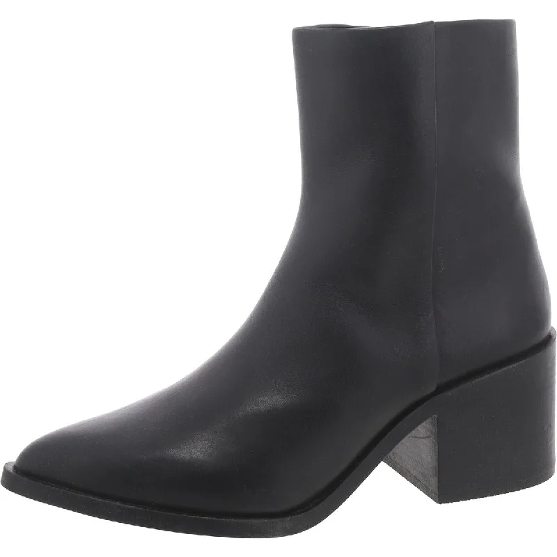 Stylish Statements Steve Madden Womens Alia Pointed Toe Block Heel Ankle Boots