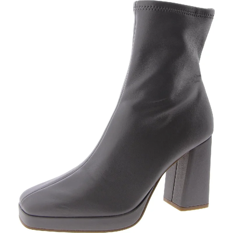 Non-Slip Shoes Steve Madden Womens Desiree Faux Leather Plaform Ankle Boots