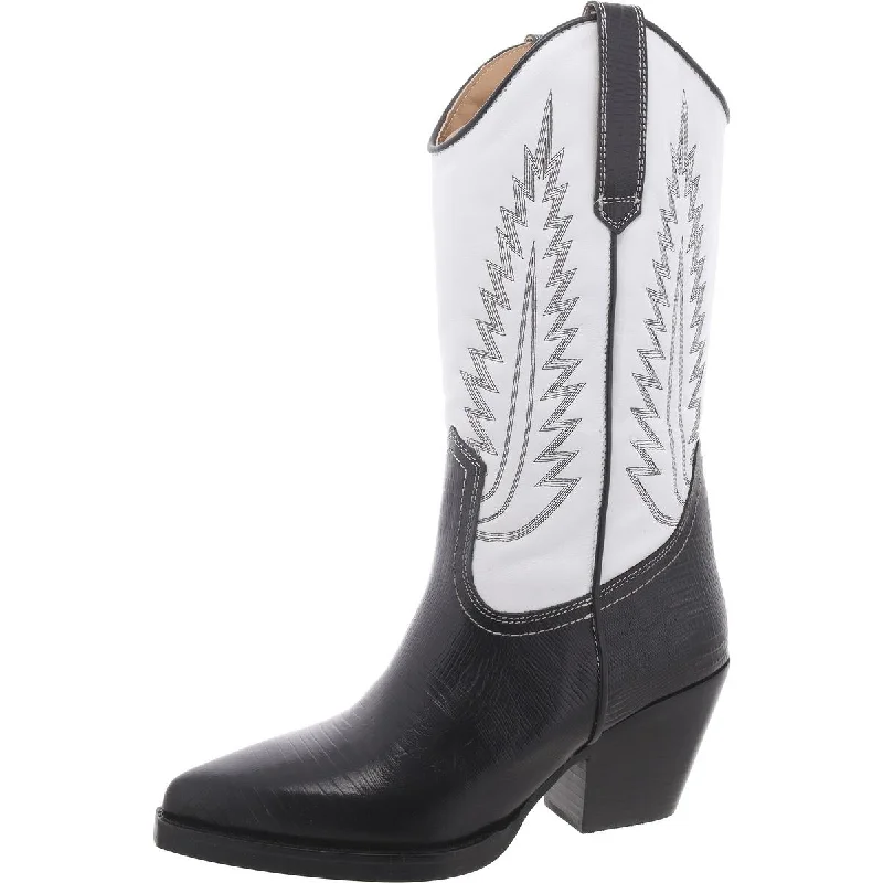 Catch Every Fashion Trend Steve Madden Womens Huntin Pointed Toe Leather Cowboy, Western Boots