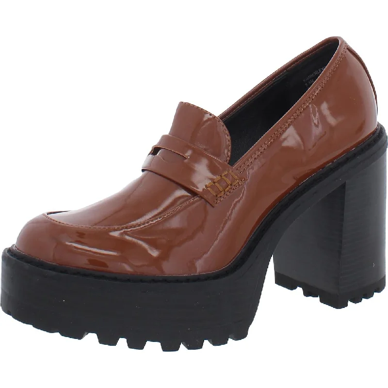 Explore What's New Steve Madden Womens Kimberley Patent Penny Loafer Shooties