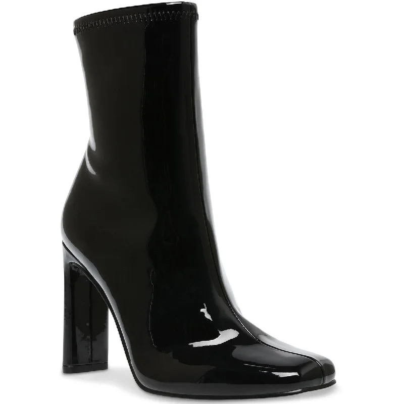 Streetwear-Inspired Footwear Steve Madden Womens Leana Patent Ankle Ankle Boots