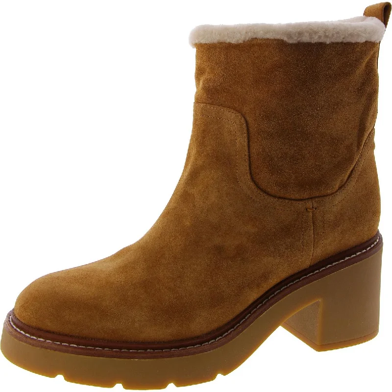 Stylish Savings Vince Womens Redding Suede Padded Insole Booties