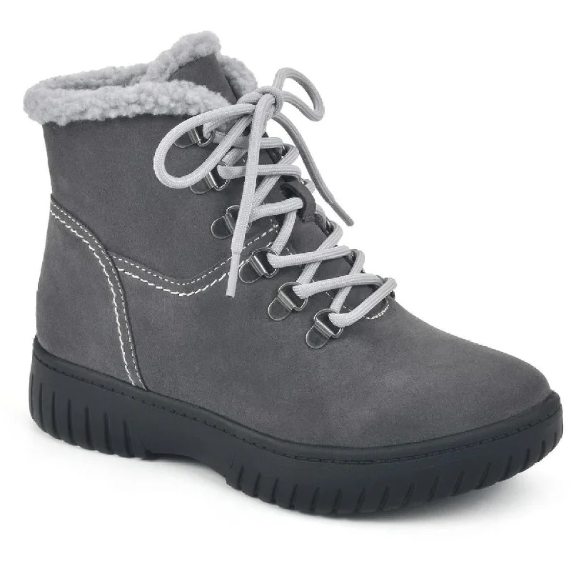 Bid Farewell To The Old Season White Mountain Womens Glory Suede Ankle Combat & Lace-up Boots