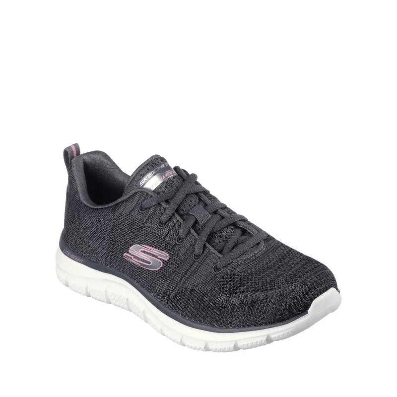 Chic Style Discounts Skechers Track - Daytime Dreamer Charcoal Pink