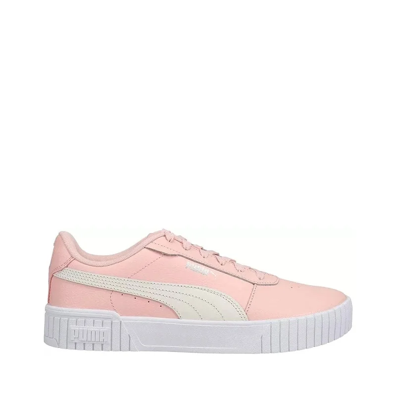 Hot Picks Women's Shoe PUMA CARINA 2.0 Leather Lace Up Sneakers 38584911 ROSE / WHITE