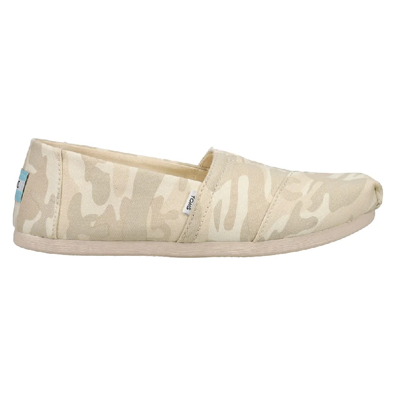 Women's Walking Shoes Alpargata Camo Slip On Flats