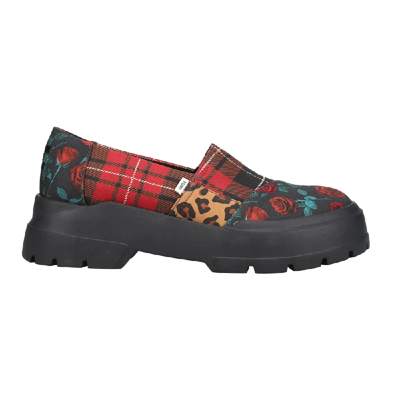 Crazy Price Slashing Alpargata Plaid Floral Leopard Lug Sole Loafers