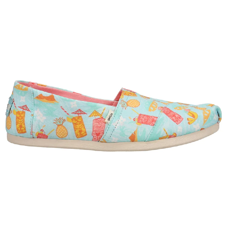 Comfortable Outdoor Shoes Alpargata Tropical Graphic Slip On Flats