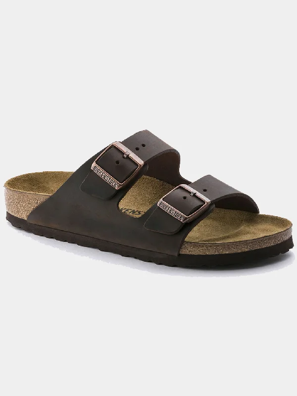 Season Sale Arizona Oiled Leather Sandal (Wide)