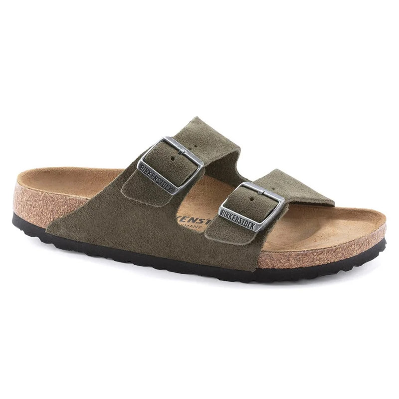 Stylish Savings Arizona Suede Leather Sandal (Wide)