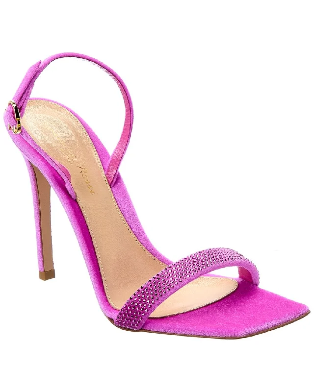 Vibrant Style Promotions Gianvito Rossi Britney 150 Velvet Sandal