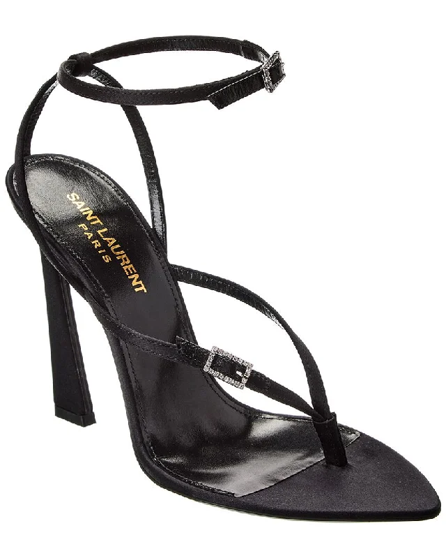 Chic & Modern Sales Saint Laurent Nadja 105 Satin Sandal