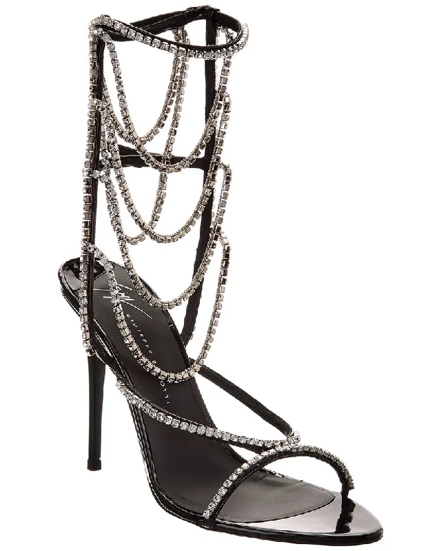 Trendy Threads Giuseppe Zanotti Cristelle 105 Vinyl Sandal