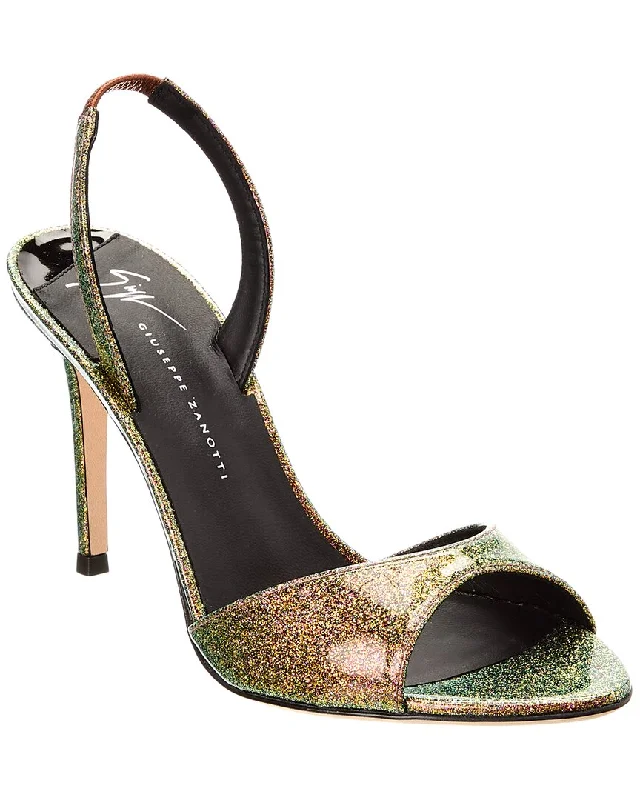 Comfortable Chic Giuseppe Zanotti Lilibeth 90 Vinyl Slingback Sandal