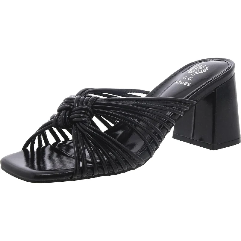 Chic Style, Always In Vogue Josie Womens Slide Slip On Slide Sandals