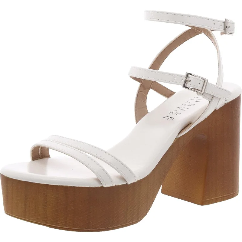 Chic Trend Collection Womens Man Made Platform Ankle Strap