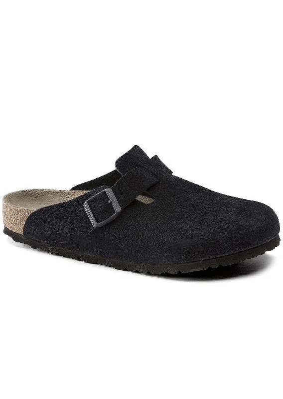 Must Haves Birkenstock Unisex Boston Soft Suede R Footbed Sandals