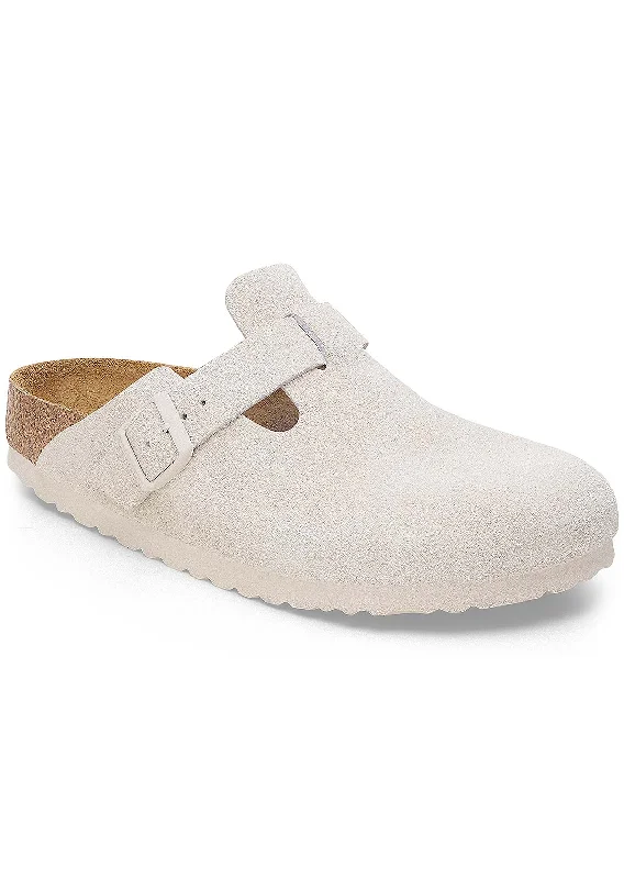 New Arrivals Birkenstock Women's Boston Suede Narrow Soft Footbed Sandals