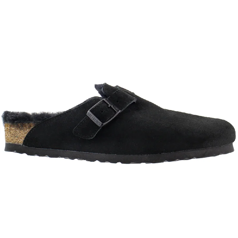 Chic Style Boston Shearling Footbed Clogs