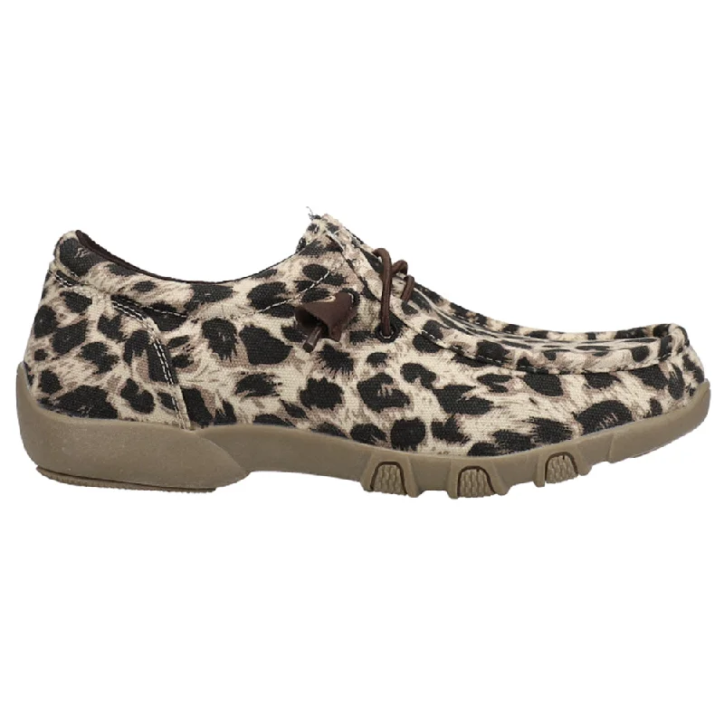 Gift Ideas Chillin Leopard Moc Toe Slip On Flats