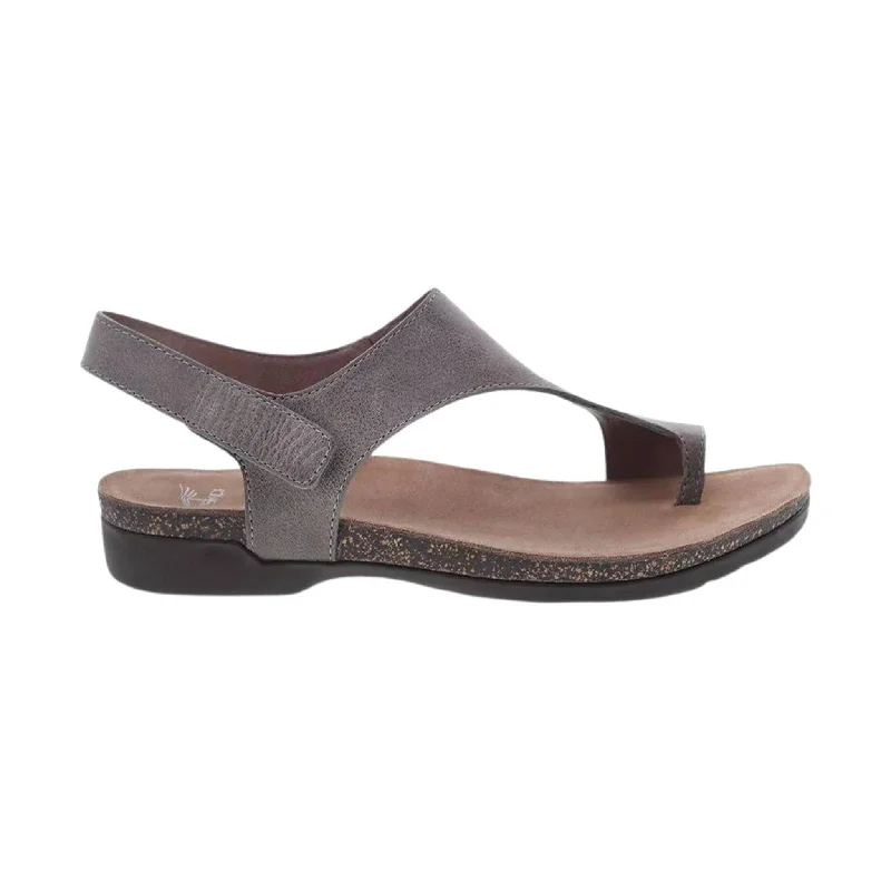 Low Price Special Dansko Women's Reece Sandal - Stone Waxy Burnished