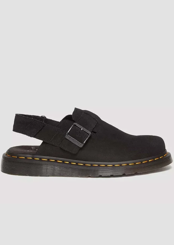 Trendy Pulse Dr. Martens Unisex Jorge II Black EH Suede Sandals