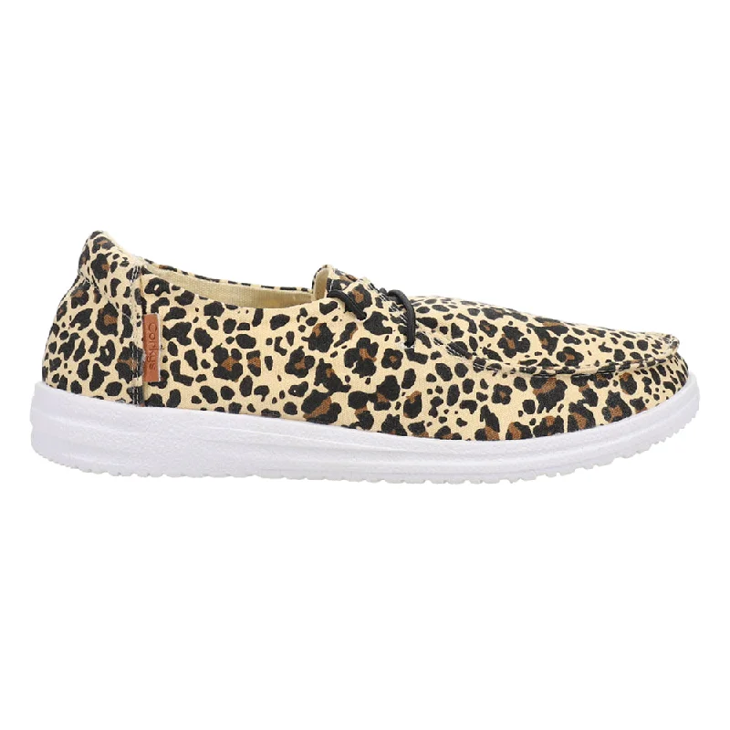 Luxury Casual Footwear Kayak Leopard Slip On Flats