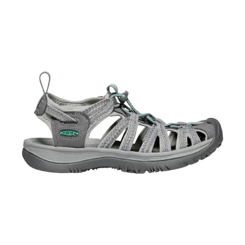 Classic Modern Offers KEEN Women's Whisper Sandal - Medium Grey/Peacock Green