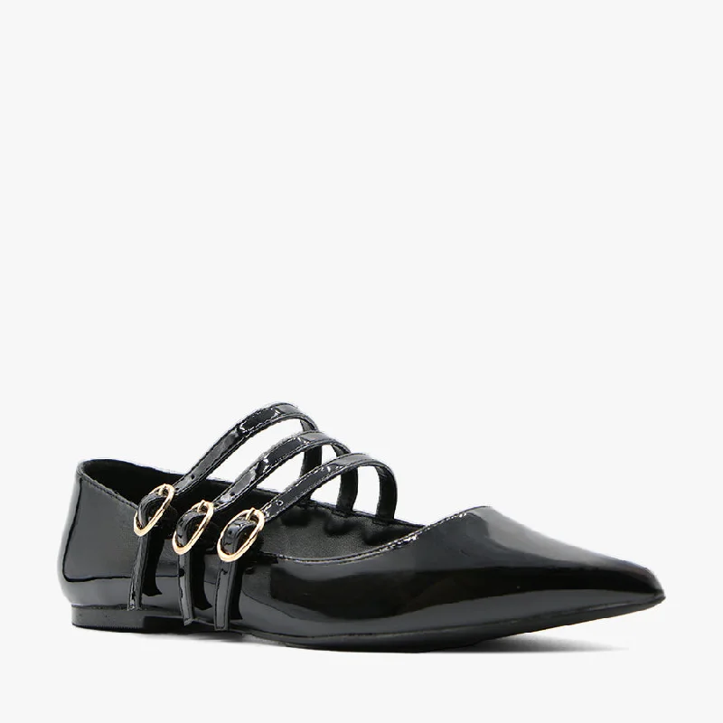 Fashionable Casual Loafers LANDON BLACK PATENT