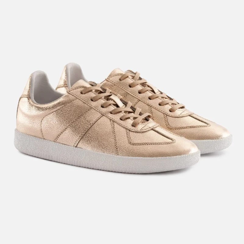 Affordable Luxury Fashion Morgen Trainers - Women's Metallic Leather