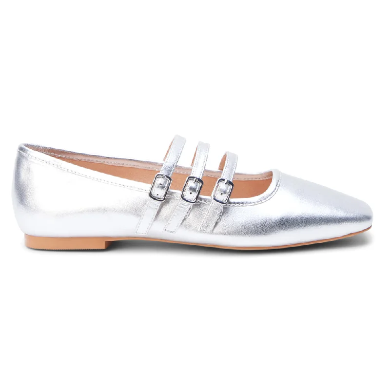 Fashion Casual Shoes Nova Metallic Ballet Flats