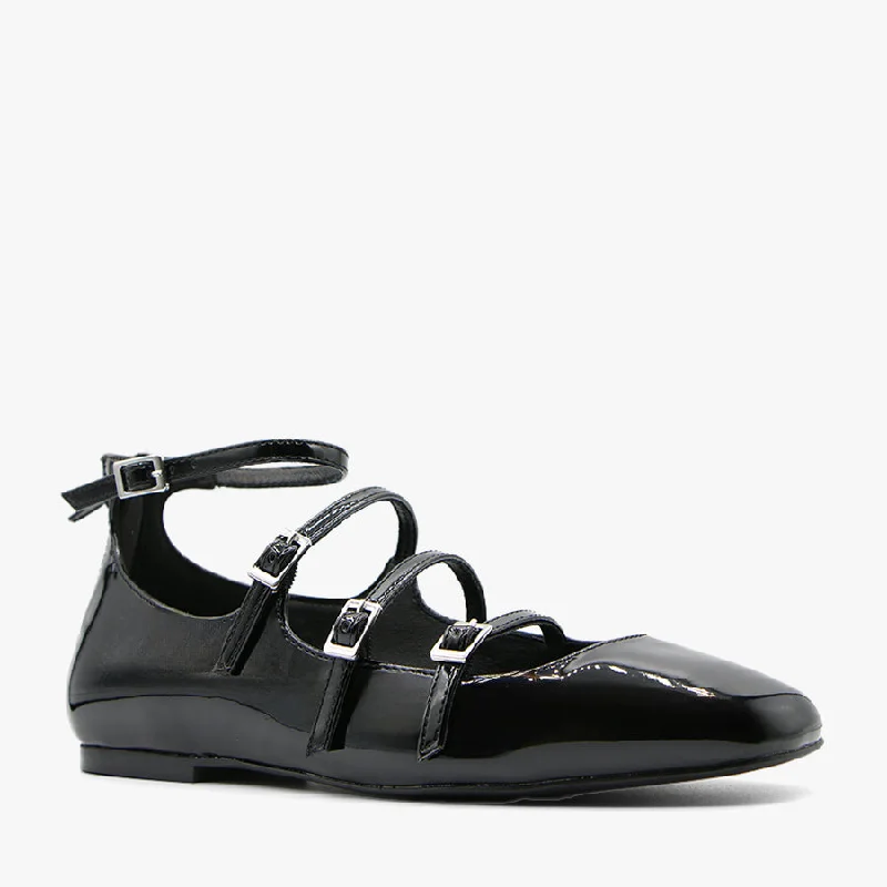 Luxury Streetwear Shoes ODILE BLACK PATENT