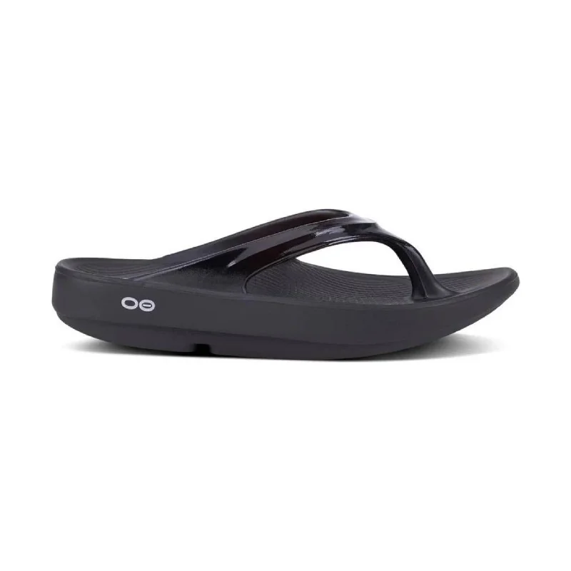 Romantic Chic Deals OOfos Women's OOlala Sandals - Black