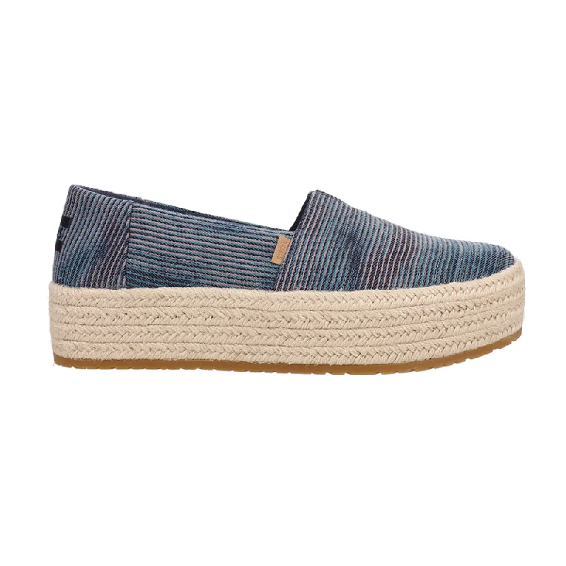 Fashion Sale Valencia Denim Slip On Plaform Espadrille Flats